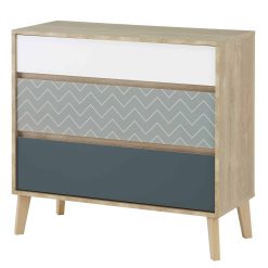 קומודה 3 מגירות דגם לבריק